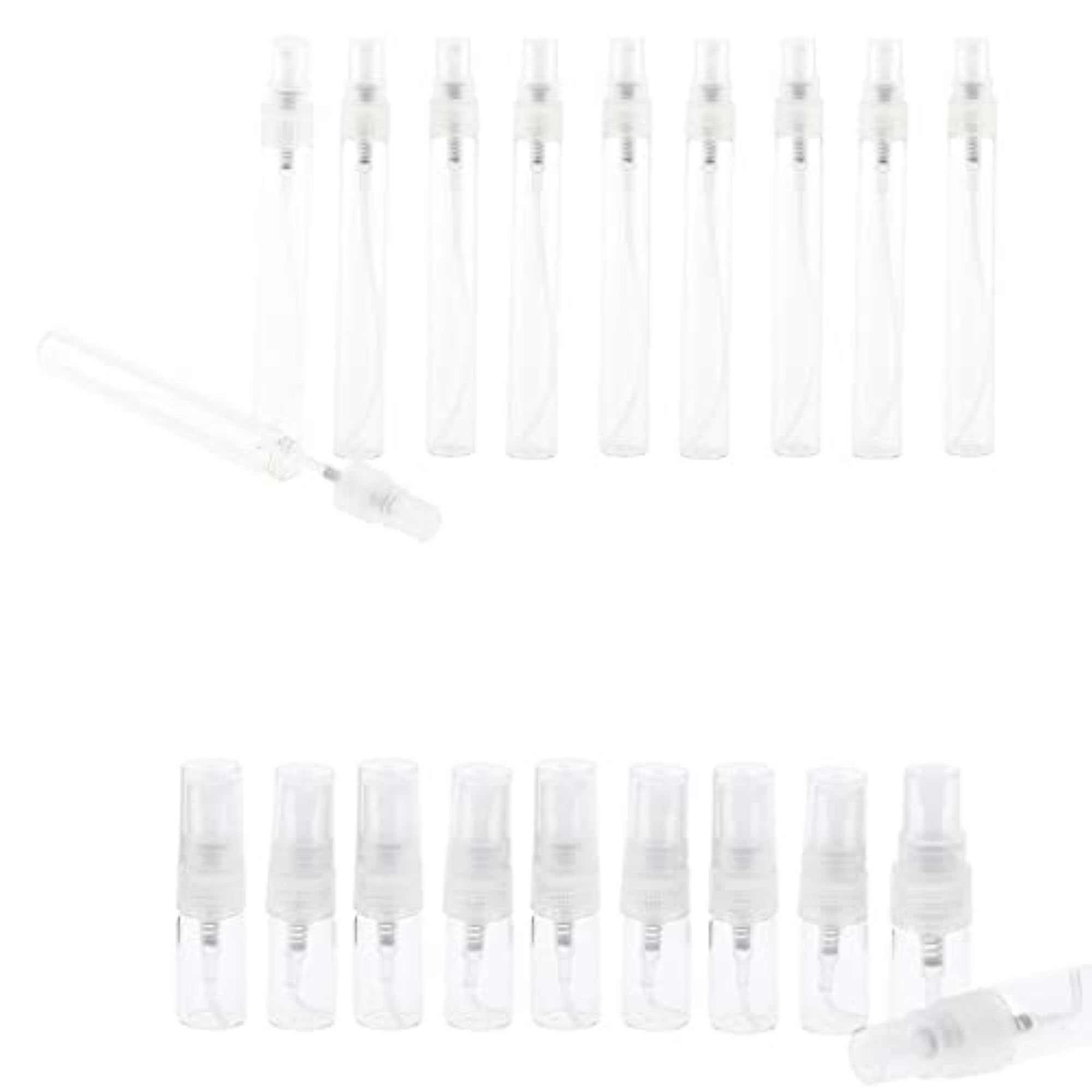 20Pcs Empty Glass Spray Bottles for Travel & Makeup